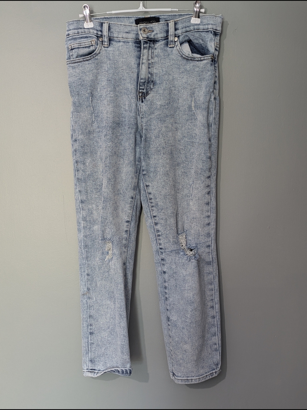 Kendall + Kylie Icon High Rise Straight Jeans featuring Acid Wash‎ 90s Revival
